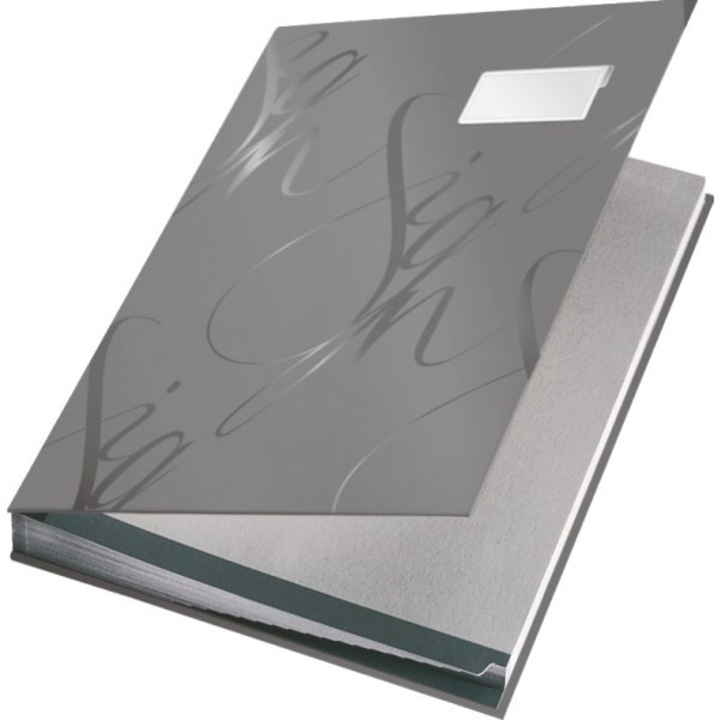 Leitz "Design" A4 aláírókönyv, szürke (57450085)