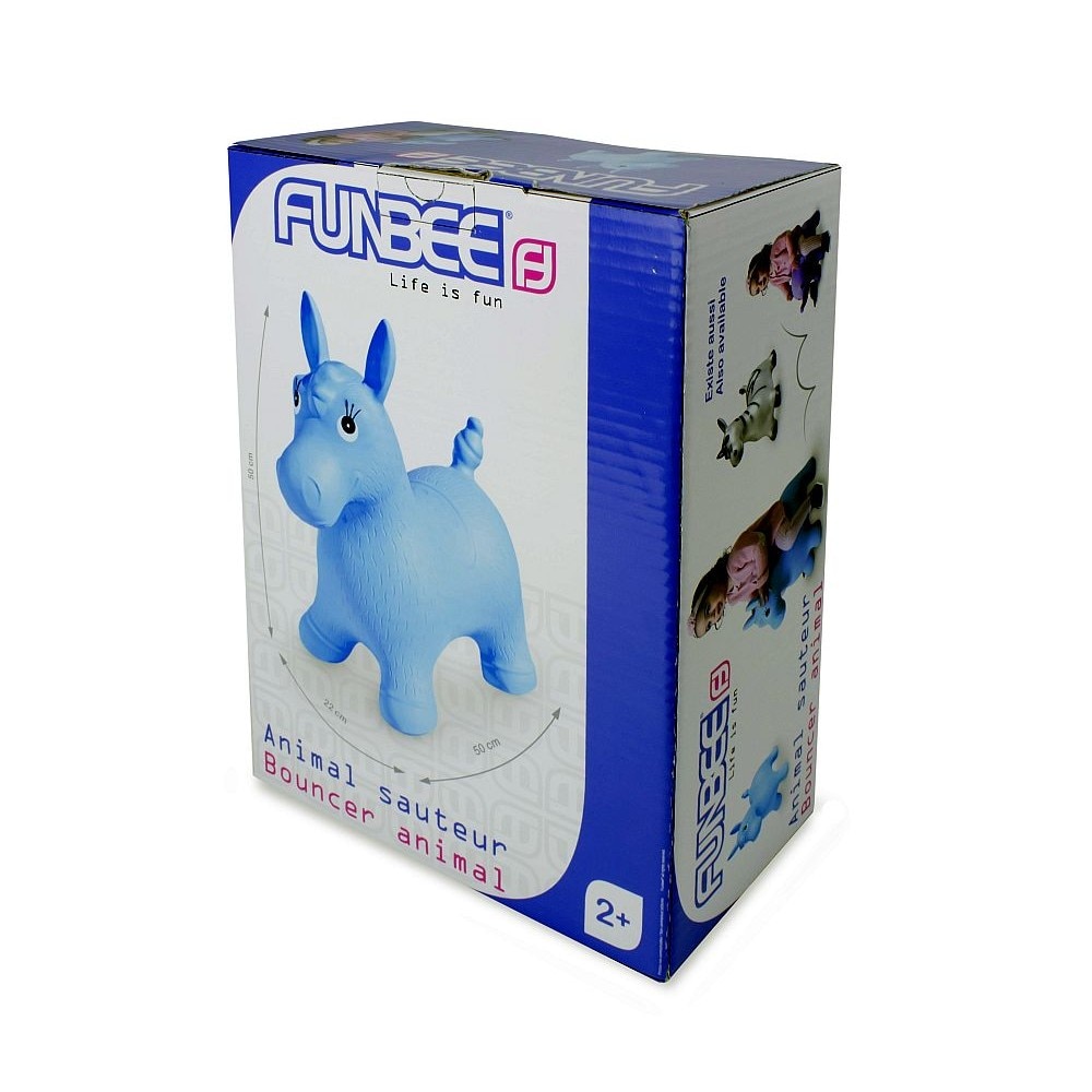 Funbee-animal sauteur licorne bleue