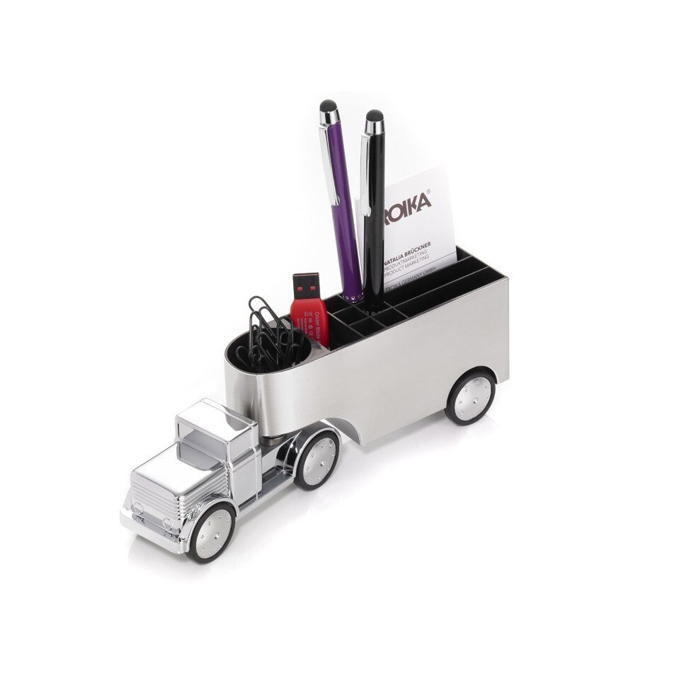 Suport birou camion Troika Trucker, metalic, motor frictiune, magnetic