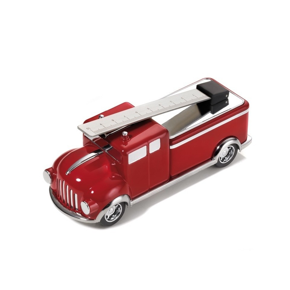 Suport birou masina pompieri Troika, motor frictiune, rigla, magnetica