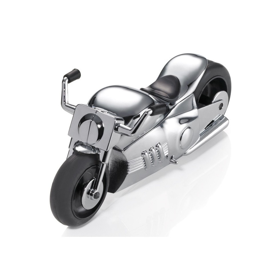 Greutate hartii motocicleta Troika RIDER, magnetic, motor frictiune, crom