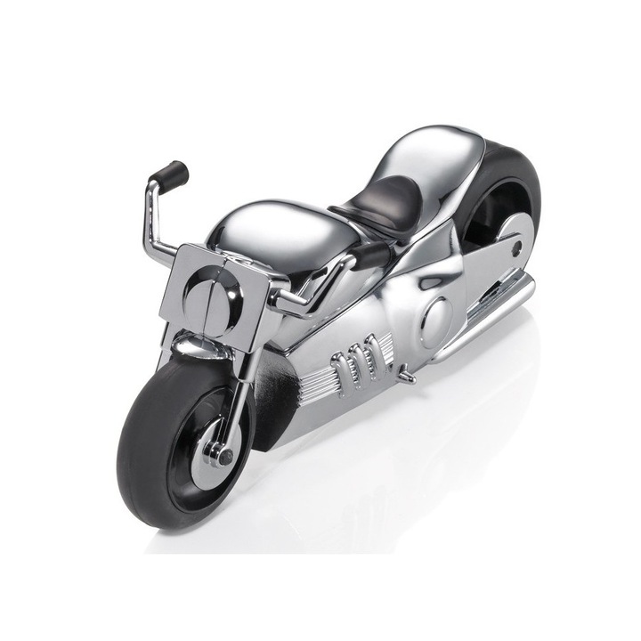 Хартиена тежест, мотоциклет Troika RIDER, магнитна, фрикционен мотор, Хром