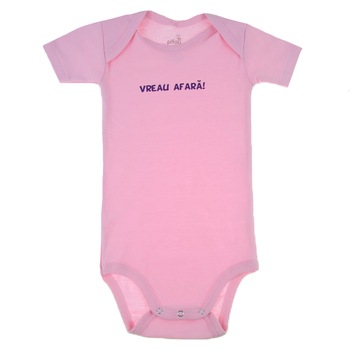Body cu maneca scurta pentru fete Pifou Model 6 MS6RZ, Roz 38233 Body cu maneca scurta pentru fete Pifou Model 6 MS6RZ, Roz 38233