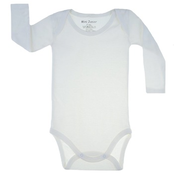 Body cu maneca lunga pentru copii Mini Junior MJ-18C, Crem 92 CM Standard Body cu maneca lunga pentru copii Mini Junior MJ-18C, Crem 92 CM Standard