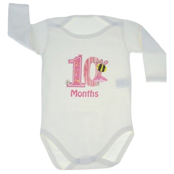 Body cu maneca lunga pentru fete Mini Junior MJ-27, Crem 74 cm Body cu maneca lunga pentru fete Mini Junior MJ-27, Crem 74 cm