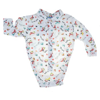 Body tip camasa pentru baieti Vitamins VTM-07, Alb 38218 Body tip camasa pentru baieti Vitamins VTM-07, Alb 38218