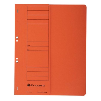 Dosar A4 cu Capse 1/2 Carton, Exacompta, Portocaliu Dosar A4 cu Capse 1/2 Carton, Exacompta, Portocaliu