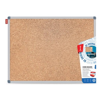 Panou din Pluta cu Rama de Aluminiu Memoboards Classic, 120x180 cm Panou din Pluta cu Rama de Aluminiu Memoboards Classic, 120x180 cm