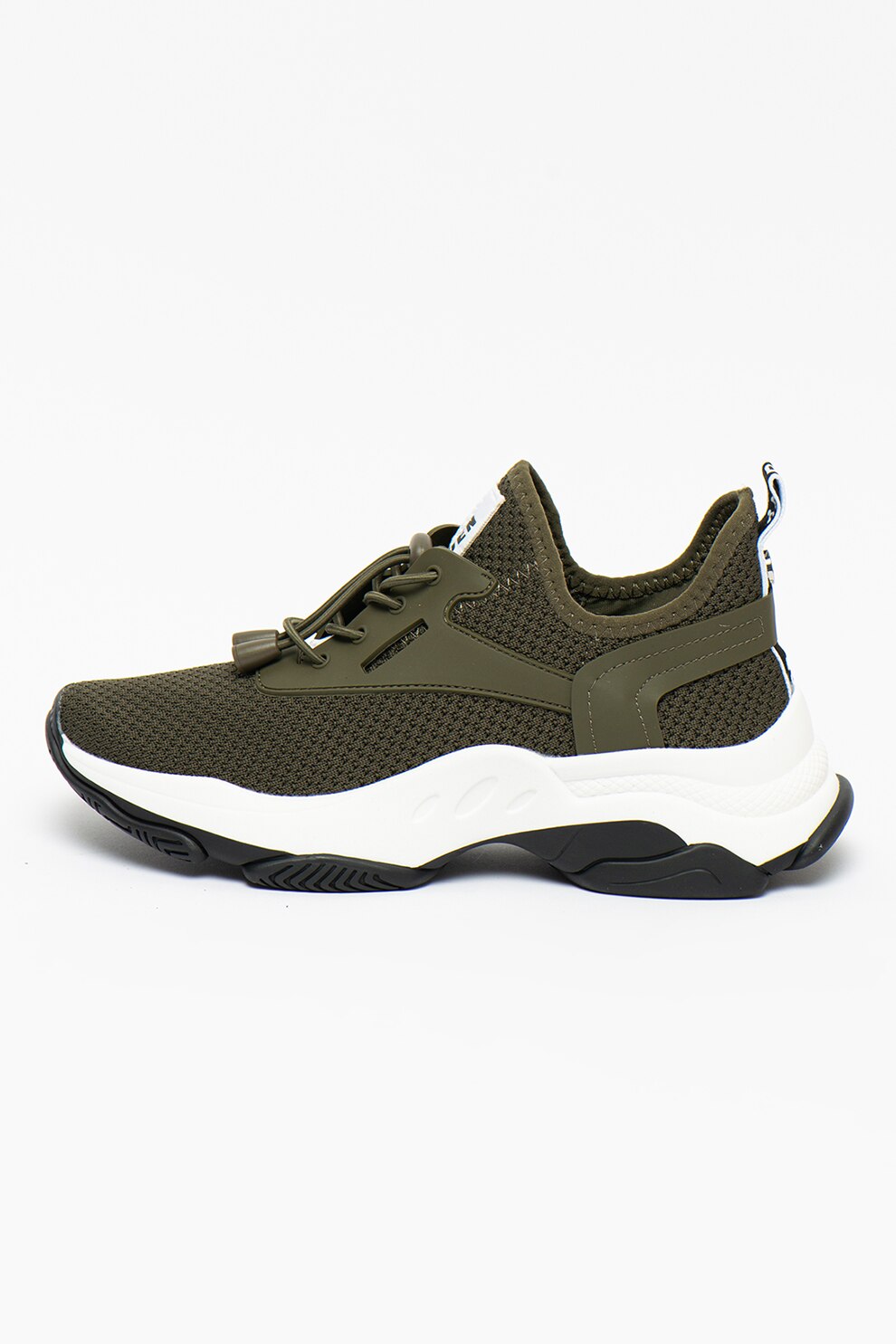 Steve Madden, Match kötött hálós sneaker szintetikus anyagbetétekkel,  Katonai zöld, 41 - eMAG.hu