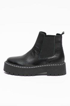 Steve Madden, Ghete Chelsea cu toc masiv Veerly, Negru Steve Madden, Ghete Chelsea cu toc masiv Veerly, Negru