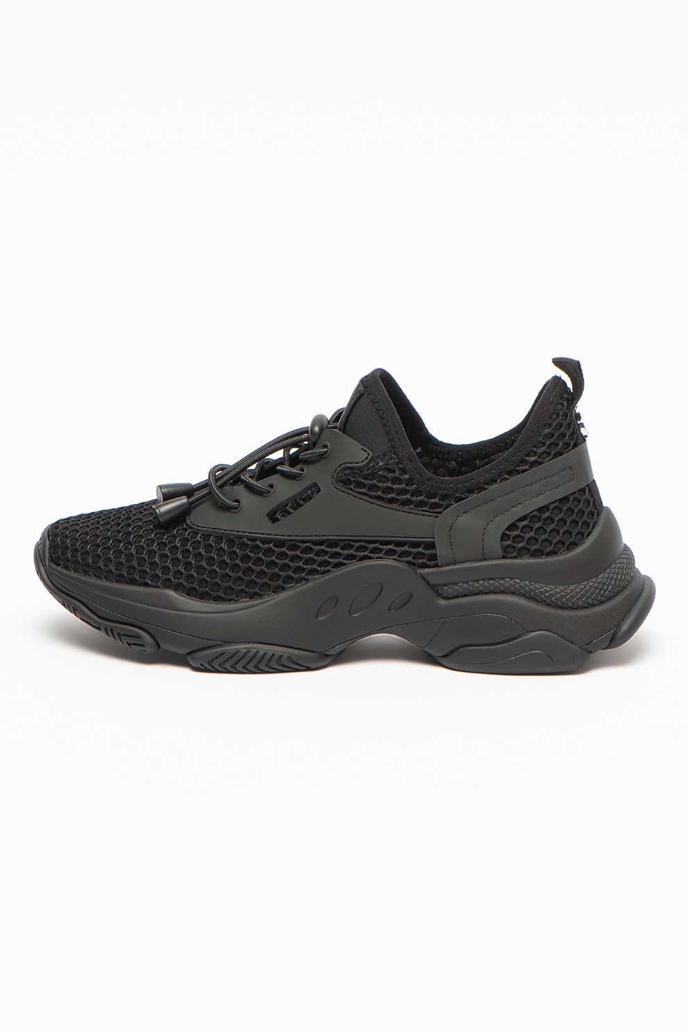 Steve Madden, Pantofi sport slip-on cu insertii de plasa Mastery, Negru
