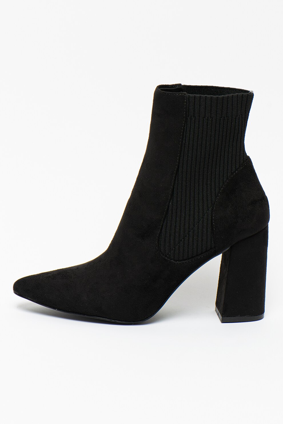 Steve Madden, Botine de piele intoarsa ecologica Recite, Negru