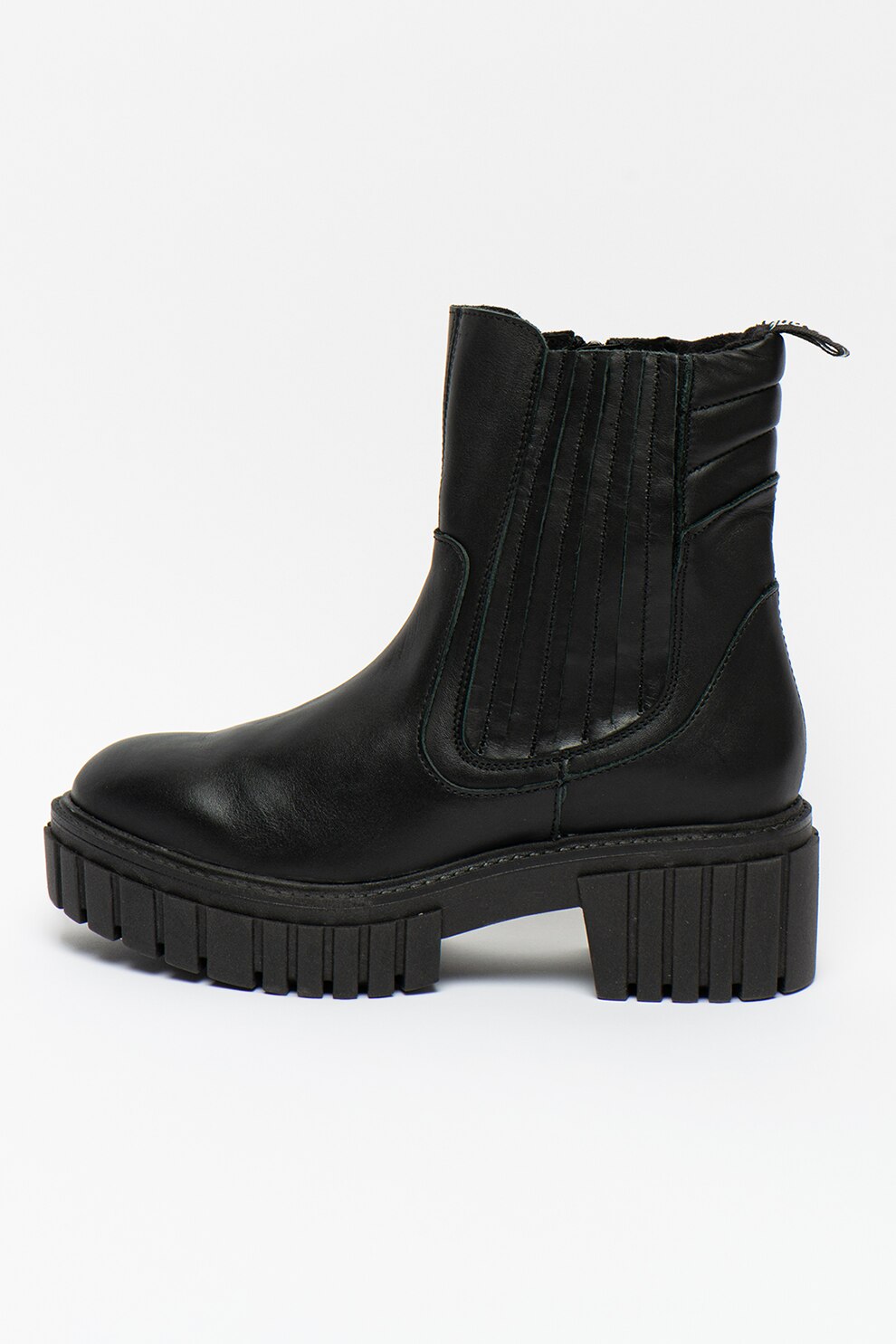 Steve Madden, Ghete Chelsea cu toc masiv Loza, Negru