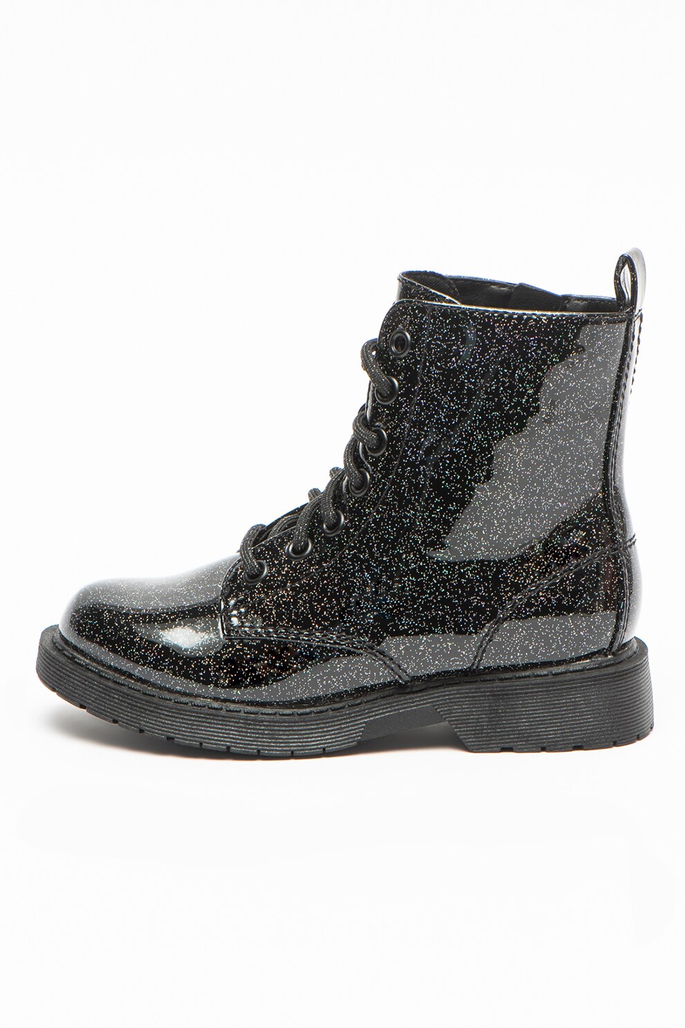 Steve Madden, Ghete de piele ecologica Jdean, Negru
