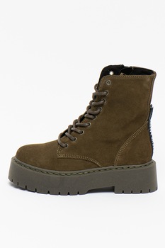 Steve Madden, Bocanci cu talpa masiva Jskyler, Verde militar Steve Madden, Bocanci cu talpa masiva Jskyler, Verde militar