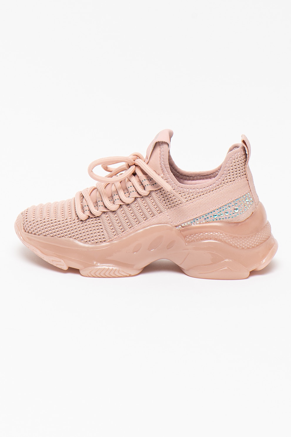 Steve Madden, Pantofi sport low-top de plasa tricotata Jmaxima, Roz pastel