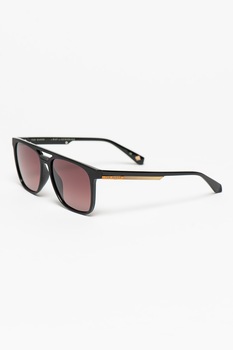 Ted Baker, Ochelari de soare patrati cu lentile uni, Maro inchis, 57-16-145 Standard Ted Baker, Ochelari de soare patrati cu lentile uni, Maro inchis, 57-16-145 Standard