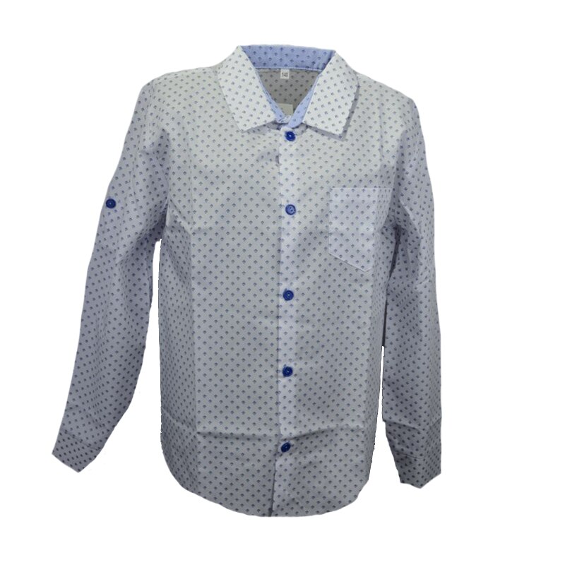 Camasa cu maneca lunga pentru baieti Mini Junior KSL-198C, Alb 10 ani