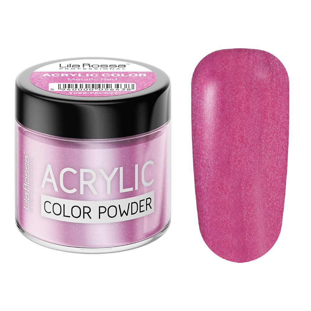 Pudra acrilica color, Lila Rossa, Metalic Red, 7 g