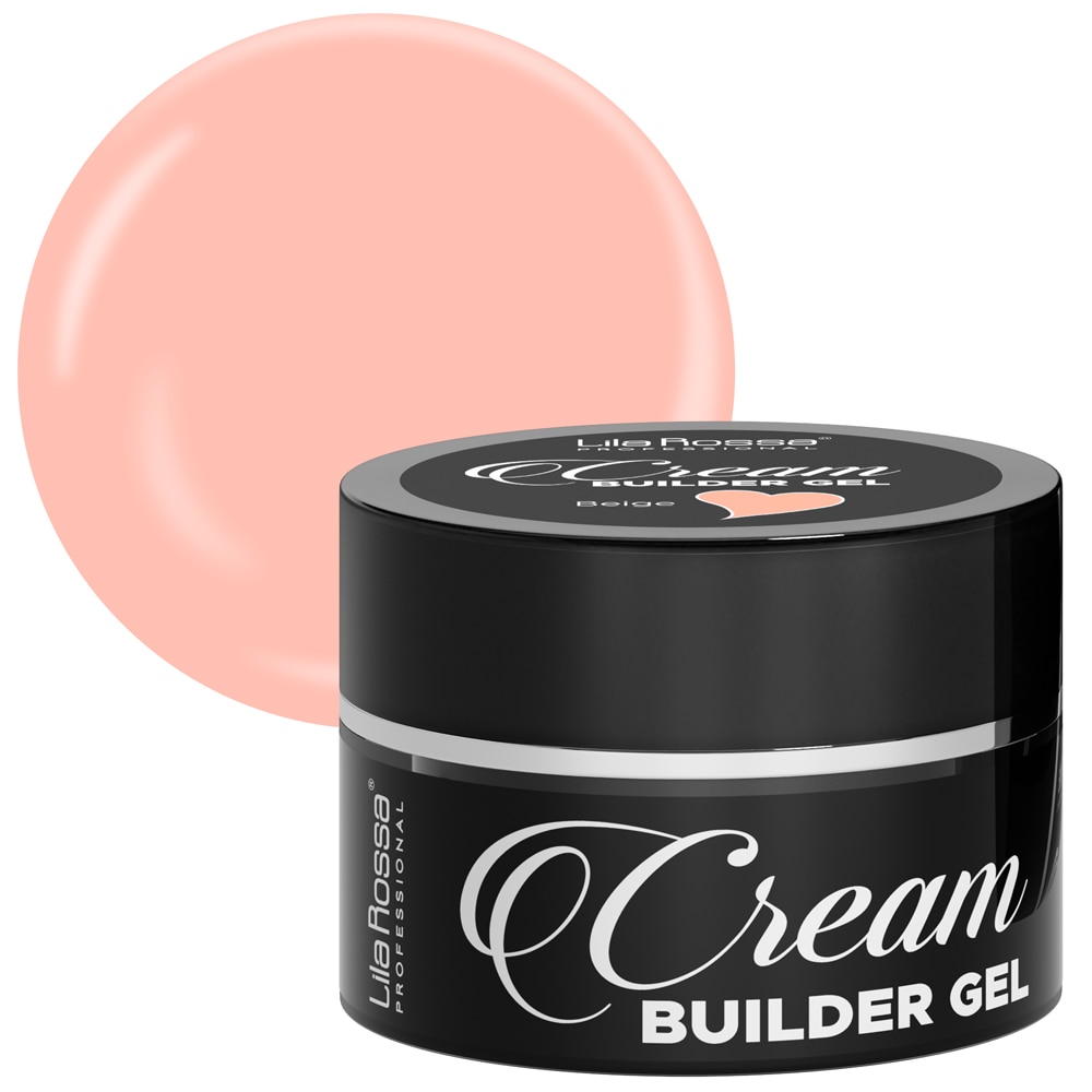 Gel UV constructie, Lila Rossa, Cream Builder Gel, 50 g, Beige