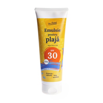 Emulsie pentru plaja Dr. Soleil SPF 30, 250 ml, UVA/UVB Emulsie pentru plaja Dr. Soleil SPF 30, 250 ml, UVA/UVB