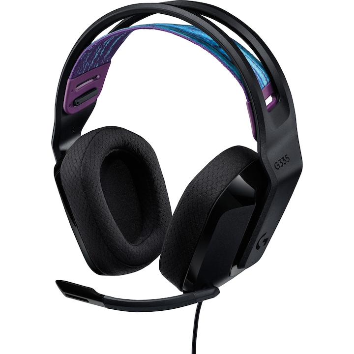 Logitech G335 mikrofonos gamer fejhallgató, fekete