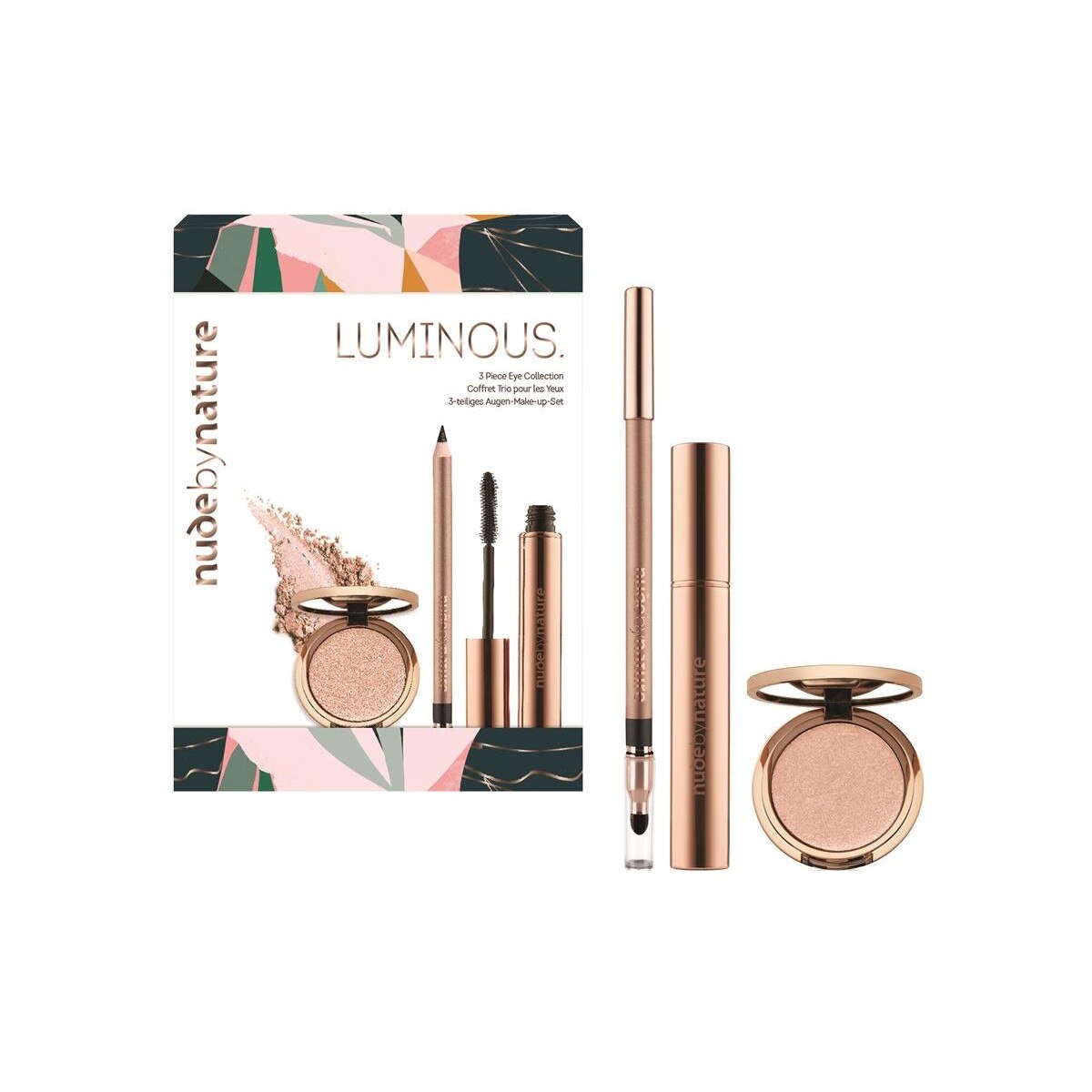 Set machiaj Nude By Nature - Holiday Look - Eye Kit