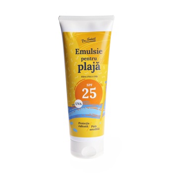 Emulsie pentru plaja Dr. Soleil SPF 25, 250 ml, UVA/UVB Emulsie pentru plaja Dr. Soleil SPF 25, 250 ml, UVA/UVB