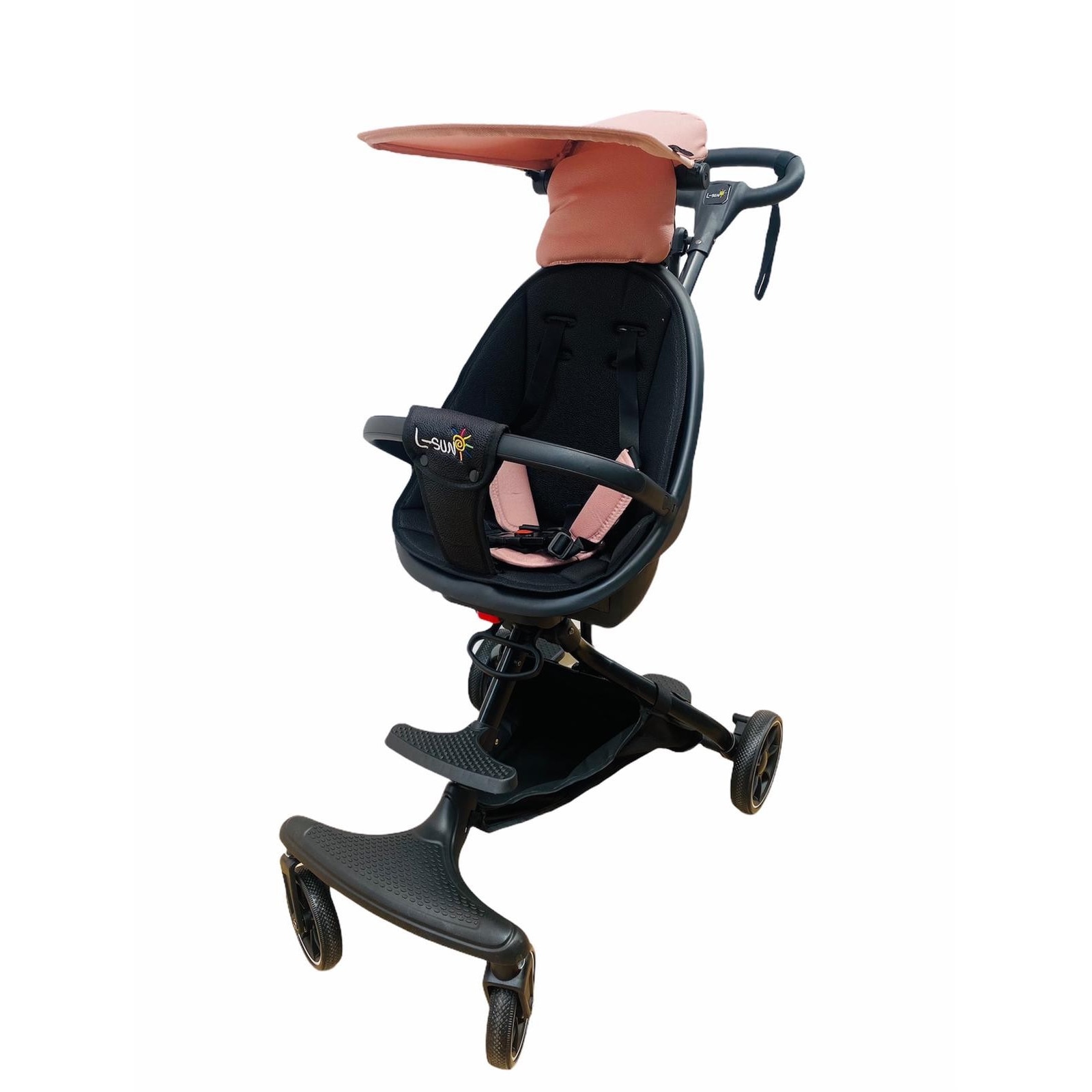 Carucior sport compact, bidirectional, pliabil si portabil, Easy A6 - Roz - Krista®