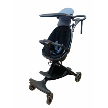 Carucior sport compact, bidirectional, pliabil si portabil, Easy A6 - Albastru - Krista® Carucior sport compact, bidirectional, pliabil si portabil, Easy A6 - Albastru - Krista®