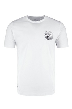 Tricou T-FINE, Volcano, Bumbac organic, Alb Tricou T-FINE, Volcano, Bumbac organic, Alb