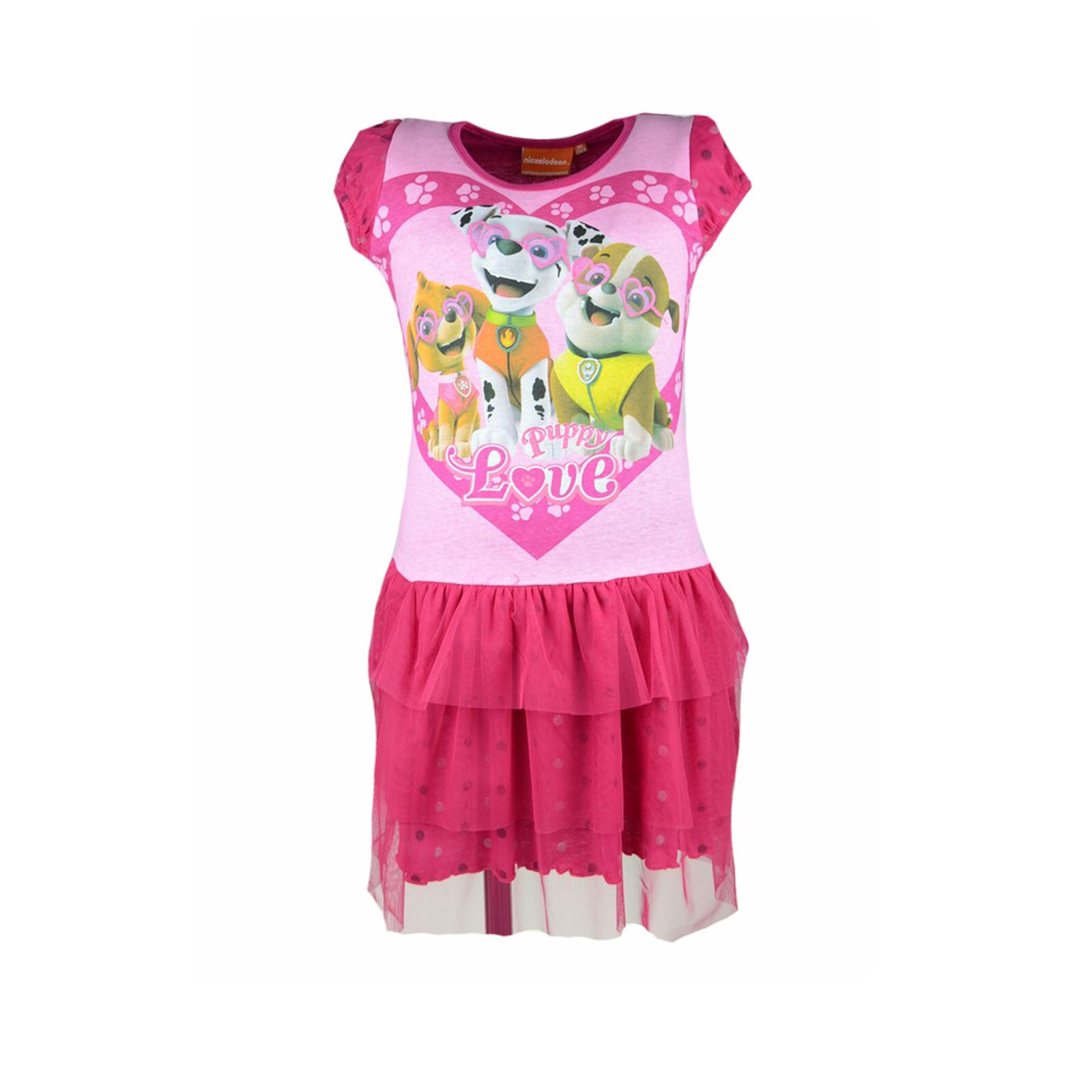 Rochita de vara pentru fete Nickelodeon Paw Patrol 98-75, Fucsia 56121