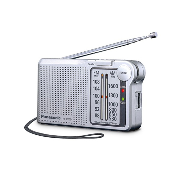 Radio portabil, Panasonic, RF-P150DEG-S, Argintiu