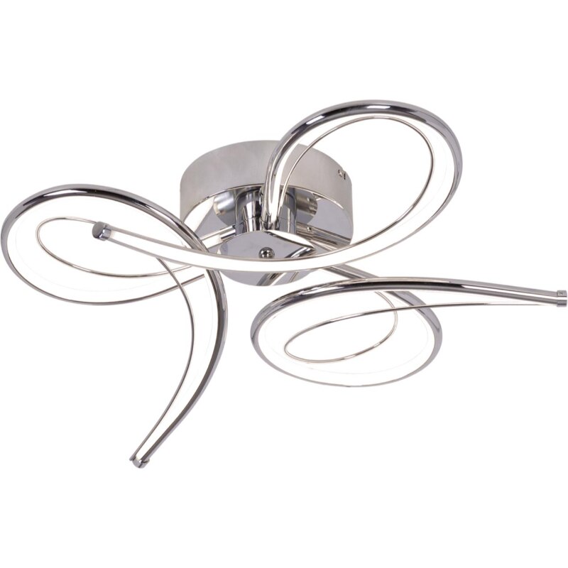 Lustra LED, Kaja, Model K-8099 LOGI, Plastic/Metal, 4000K, Argintiu