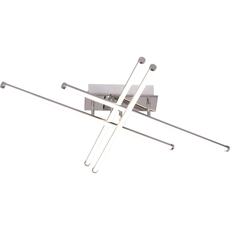 Lustra moderna Kaja, Industrial K-8101, ALIN, LED, 4000K, Metal/Plastic, Argintiu