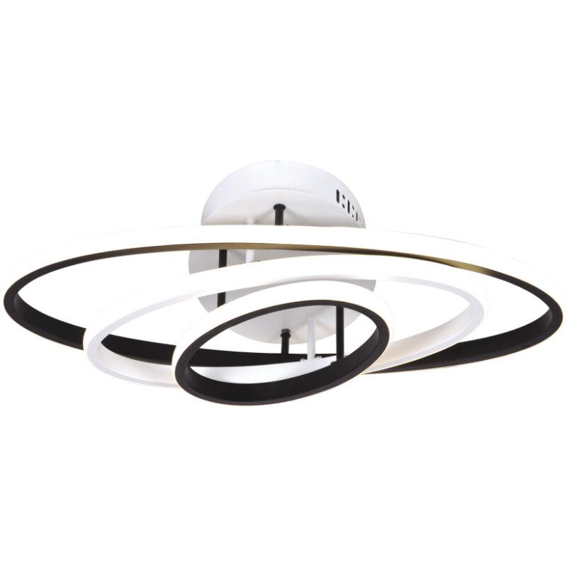 Lustra LED, Kaja, Model K-8104, CORINA, 4000K, Metal/Plastic, Negru/Alb