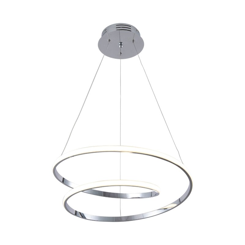 Lustra LED, Kaja, Model LOFT K-8047, ILUSION CHROM, 4000K, Argintiu