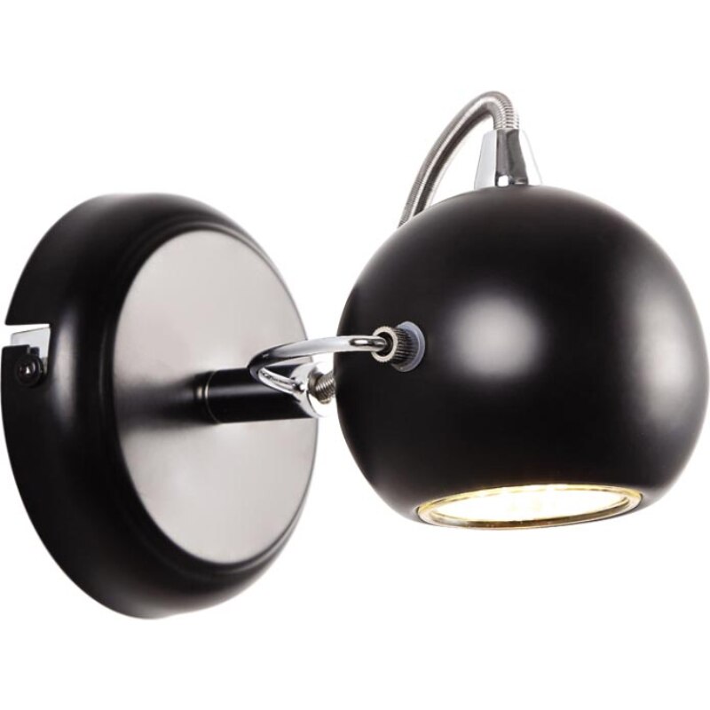 Aplica Kaja Salva Black, Metal, GU10, Negru