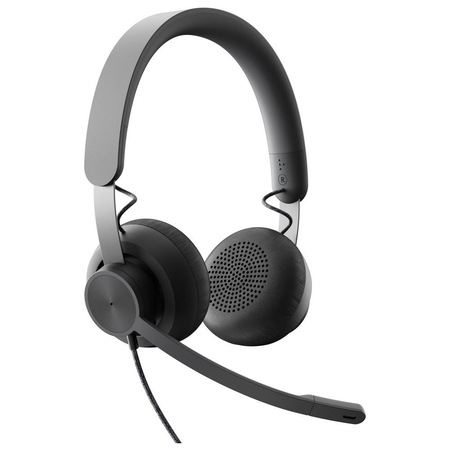 Слушалки Logitech Zone Wired Graphite Emea