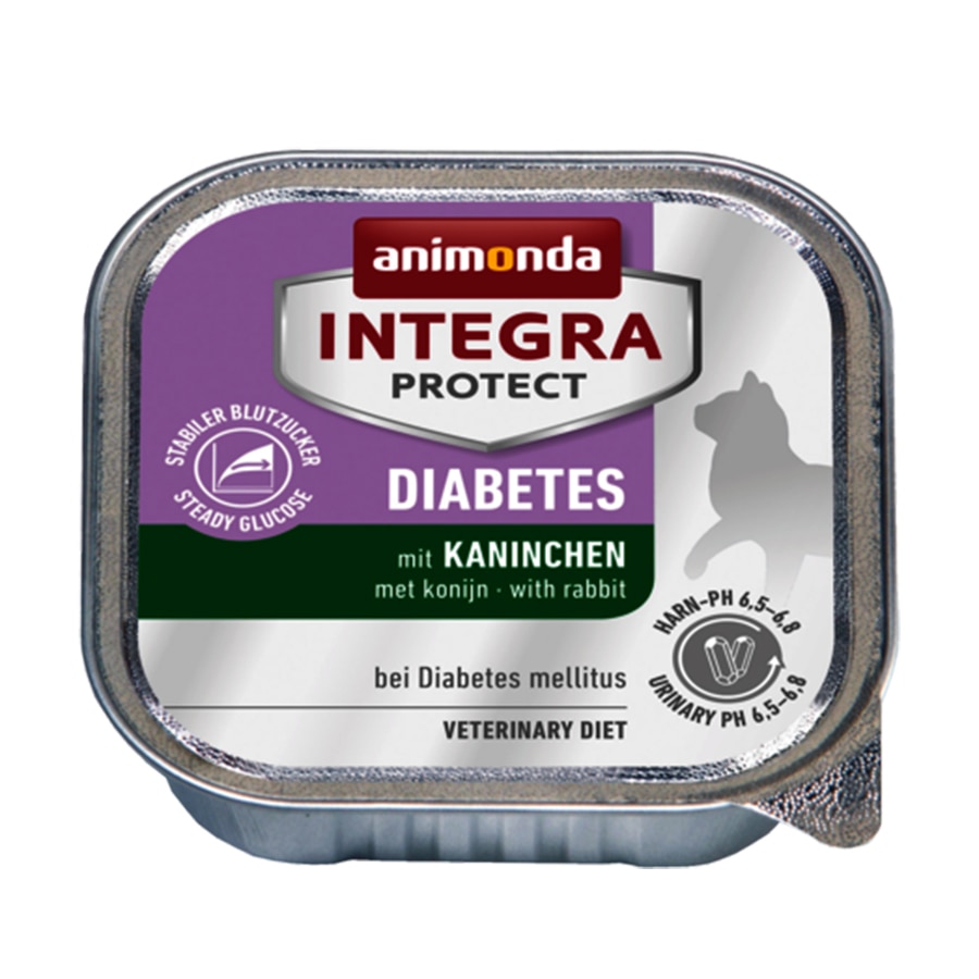 Hrana umeda pentru pisici Integra Protect, Diabetic Iepure 16 buc x 100g
