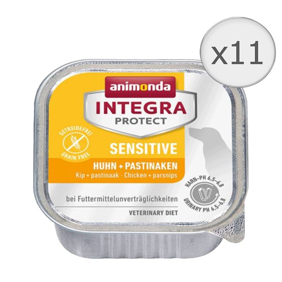 Hrana umeda pentru caini Integra Protect, Sensitive Pui 11 buc x 150g