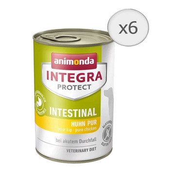 Hrana umeda pentru caini Integra Protect, Intestinal Pui 6 buc x 400g Hrana umeda pentru caini Integra Protect, Intestinal Pui 6 buc x 400g