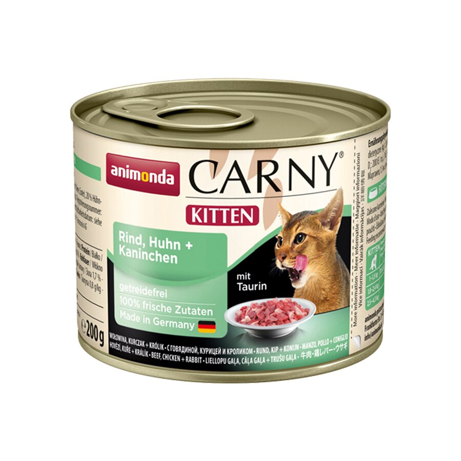 Hrana umeda pentru pisici Carny, Junior Vita, Pui si Iepure, 6 buc x 200g