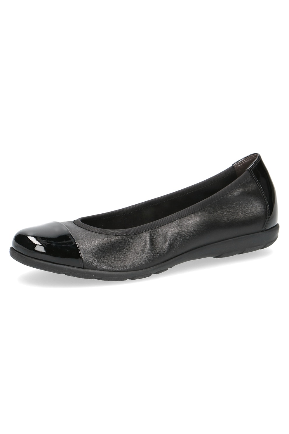 Caprice, Balerini cu aplicatie cap-toe, Negru