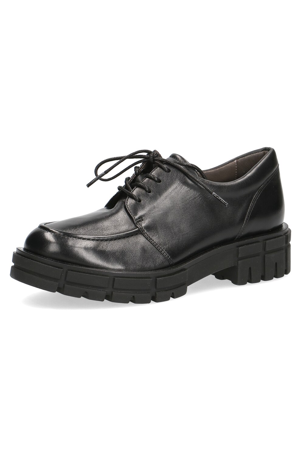 Caprice, Pantofi de piele cu toc masiv, Negru
