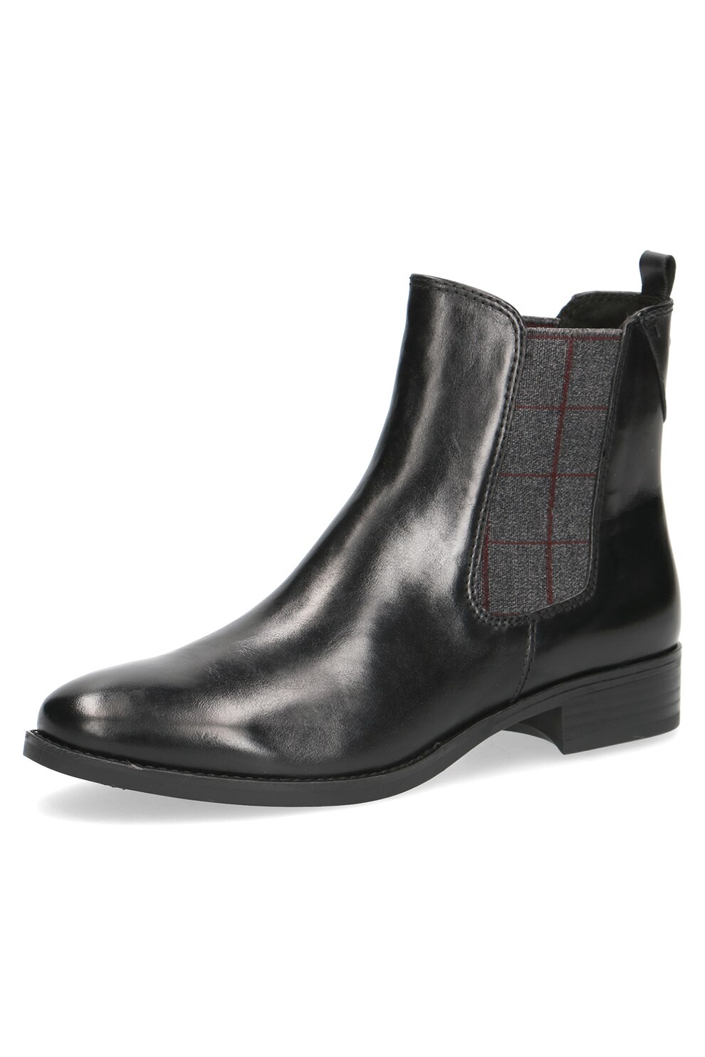 Caprice, Ghete Chelsea de piele cu talpa masiva 9-9-25337, Negru