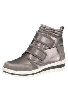 Caprice, Ghete cu velcro si aspect lacuit, Gri deschis Caprice, Ghete cu velcro si aspect lacuit, Gri deschis