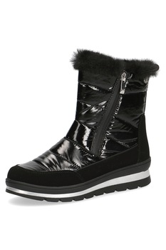 Caprice, Ghete wedge cu aspect matlasat, Negru Caprice, Ghete wedge cu aspect matlasat, Negru