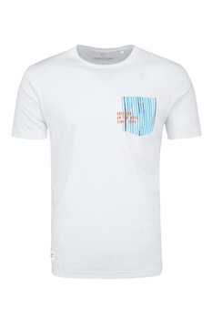 Tricou cu maneca scurta barbati Volcano T-Pocket, Model buzunar, Bumbac, Alb, Alb Tricou cu maneca scurta barbati Volcano T-Pocket, Model buzunar, Bumbac, Alb, Alb