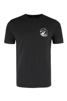 Tricou T-FINE, Volcano, Bumbac organic, Negru Tricou T-FINE, Volcano, Bumbac organic, Negru